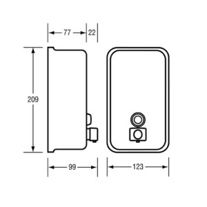 Vertical 1200ml Soap Dispenser